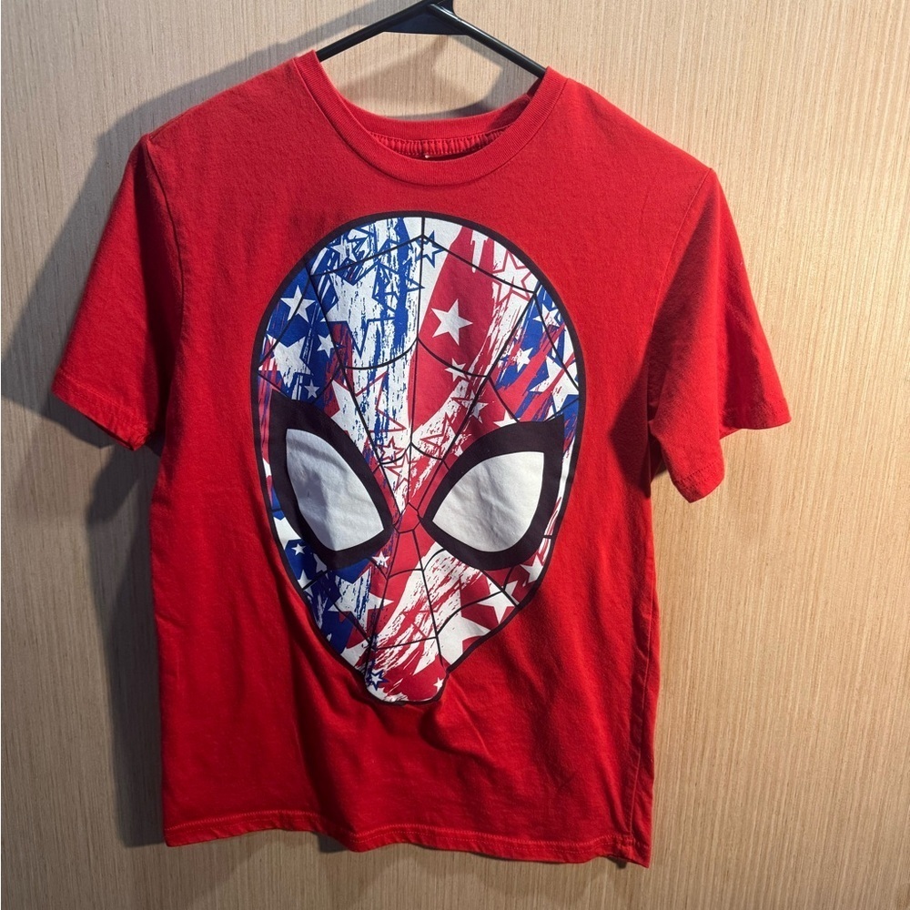 Kids Marvel Spiderman Red Short Sleeve T-Shirt Size XL